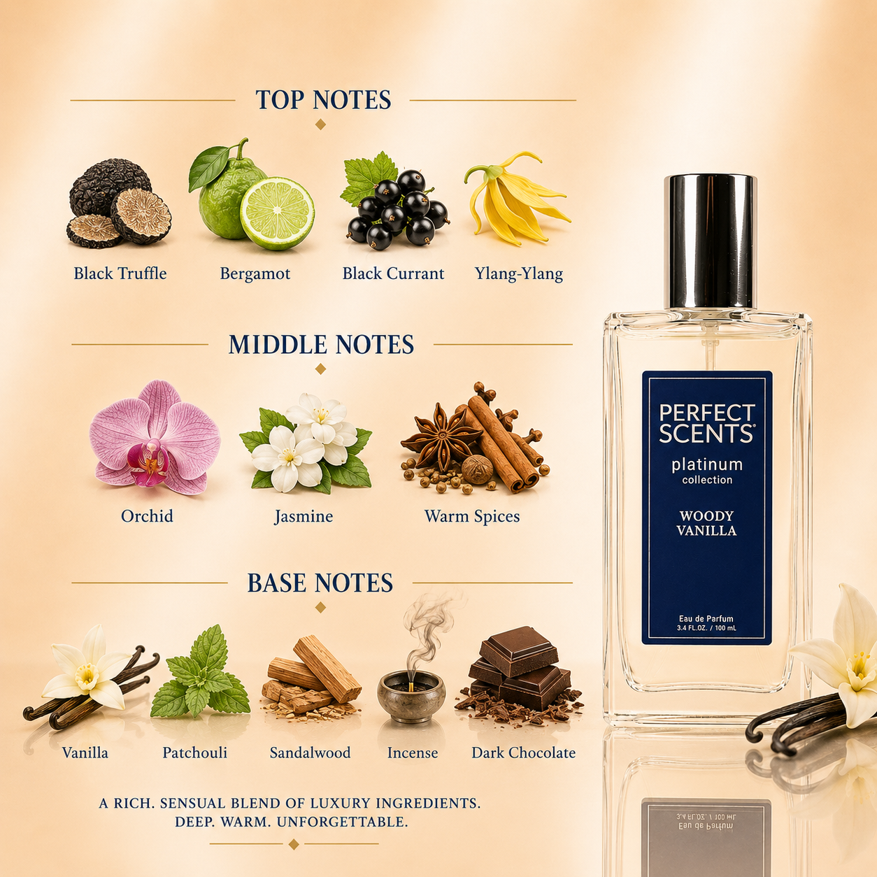 Perfume まとめ売り Perfect Scents Woody Vanilla | Inspired by Tom Ford's Black Orchid