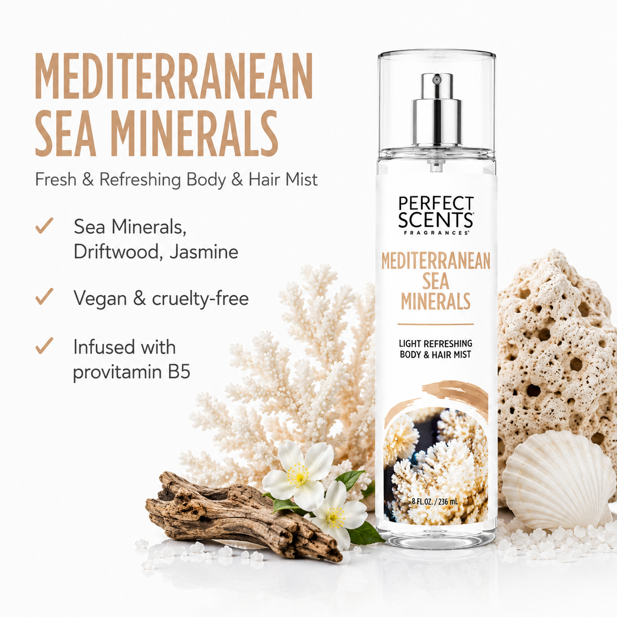 Perfect Scents Body & Hair Mist - Mediterranean Sea Minerals - Image 2
